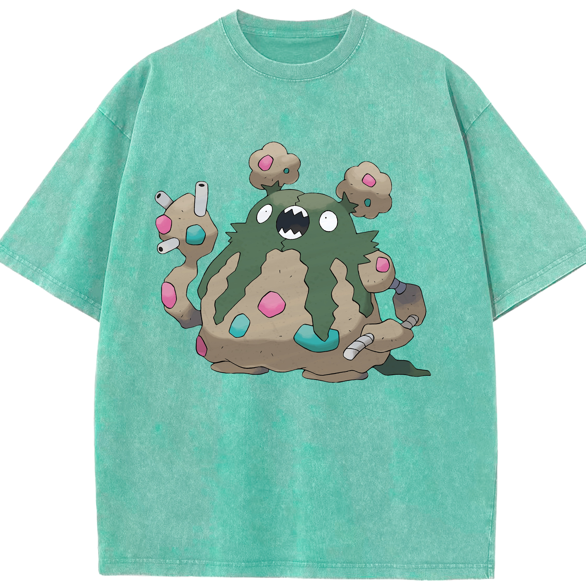 （画像用） ポケットモンスター Pokémon 綿100% ヴィンテージ風 半袖Tシャツ（フロントプリント）